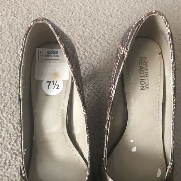 Kenneth Cole Reaction Animal Print Heels Size 7.5 - Picture 10 of 11